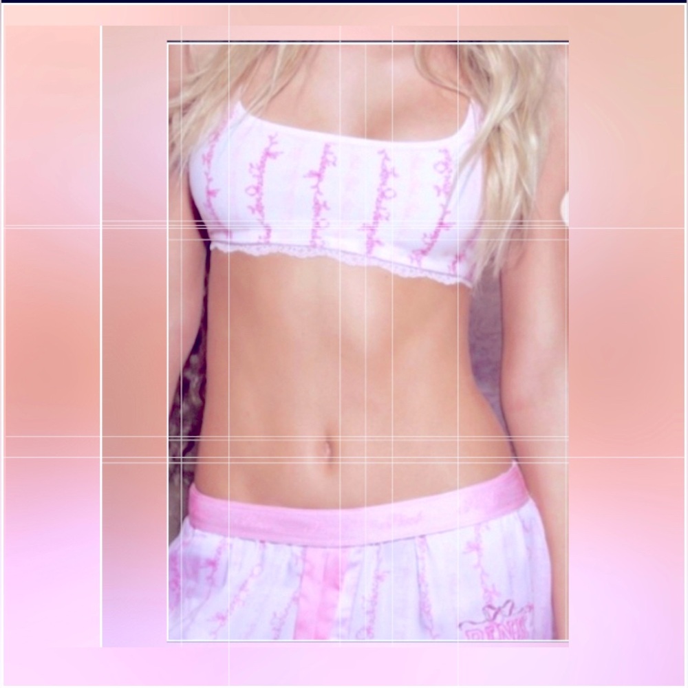 Rare!🎀PinkxLSF SilkySleepSet in Logo Mania Pink NWT💝